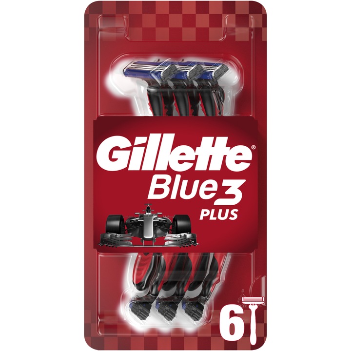 Самобръсначка Gillette Blue 3 Pride, Еднократна употреба, 6 броя