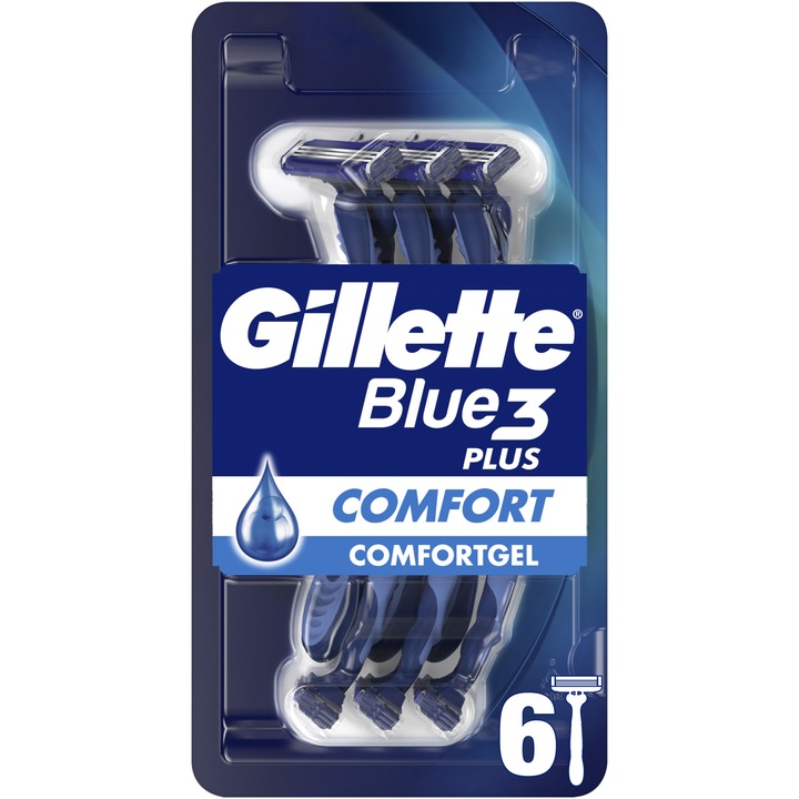 Самобръсначка Gillette Blue 3, Еднократна употреба, 6 броя