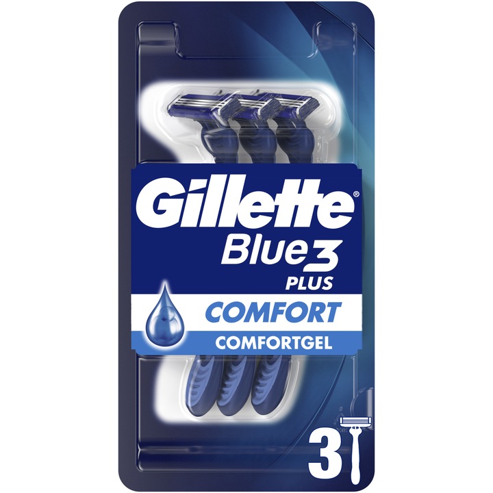 Самобръсначка Gillette Blue 3, Еднократна употреба, 3 броя