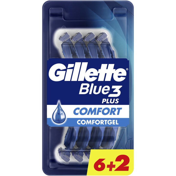 Самобръсначка Gillette Blue 3, 6 + 2 броя