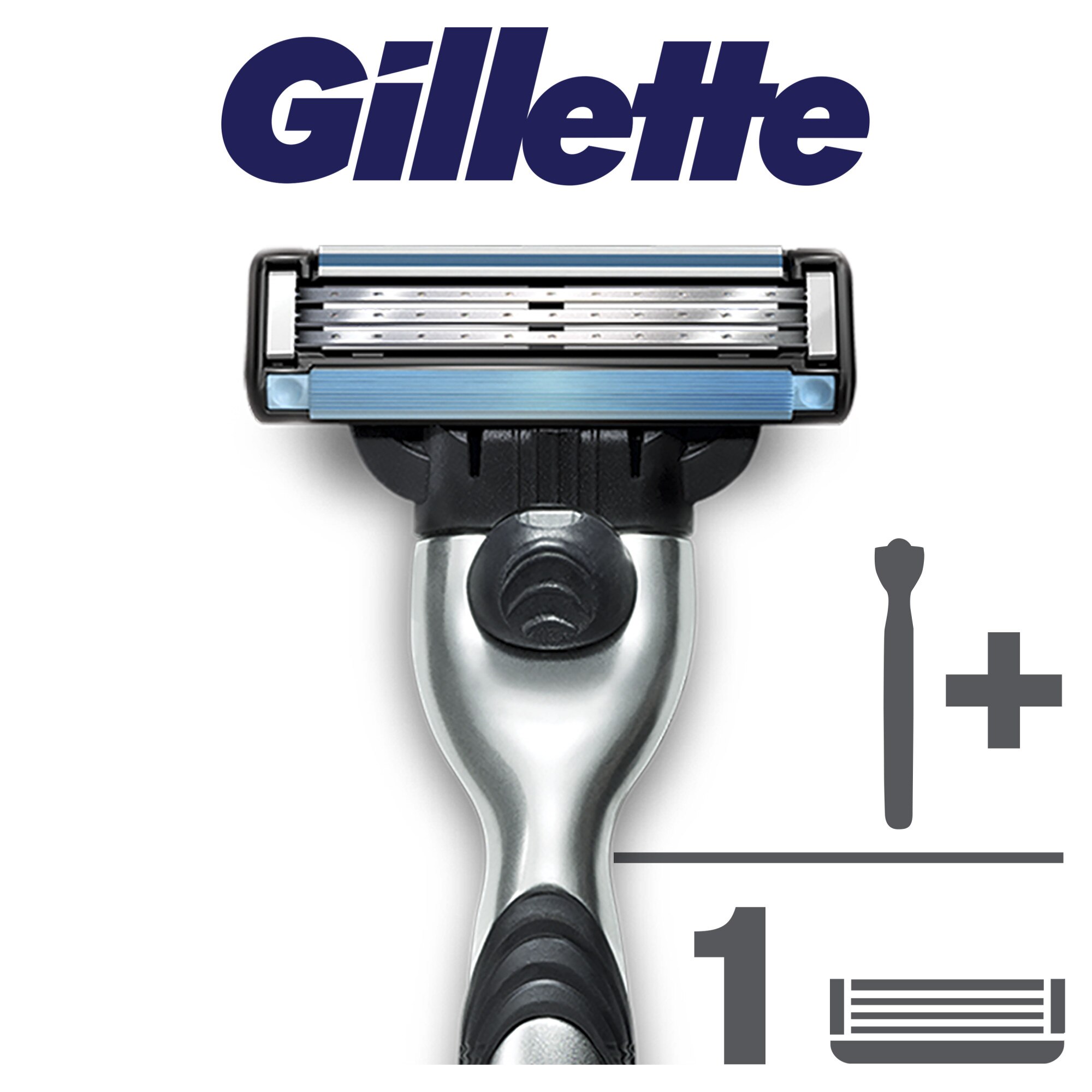 Aparat de ras Gillette Mach3, maner cu 1 rezerva