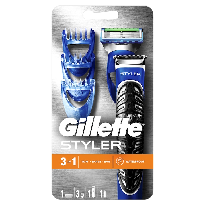 Gillette Fusion Proglide PowerStyler Trimmer 3in1: szakállnyíró, borotva és kontúrformázó
