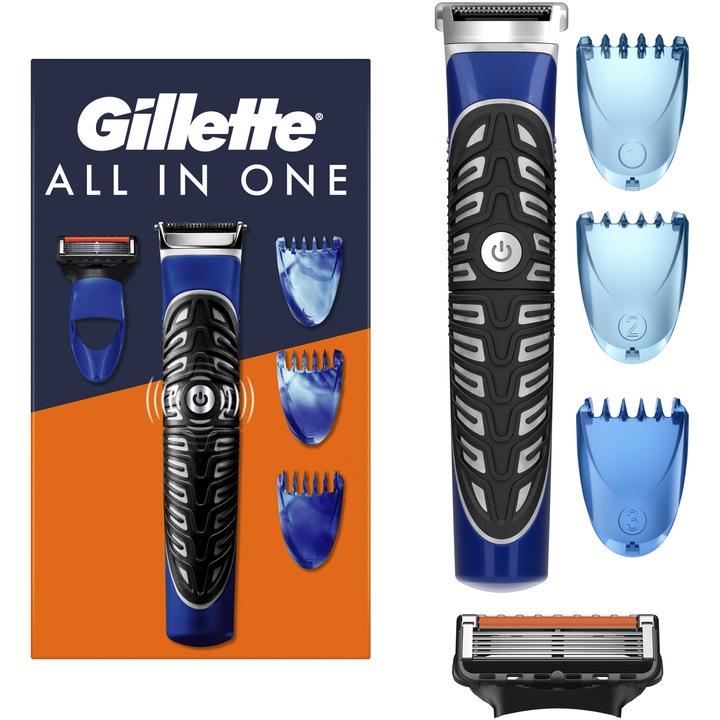 Gillette Fusion Proglide PowerStyler Trimmer 3in1, szakállnyíró, borotva és kontúrformázó