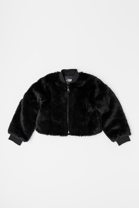 KARL LAGERFELD KIDS, Geaca cu fermoar, Negru, 126 CM