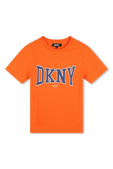 DKNY, Tricou cu imprimeu logo, Portocaliu