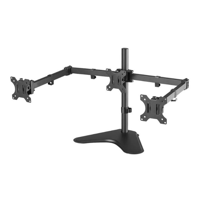 3 monitor támogatása Neomounts FPMA-D550DD3BLACK, 13"-27", 18 kg, VESA 75x75, 100x100 fekete