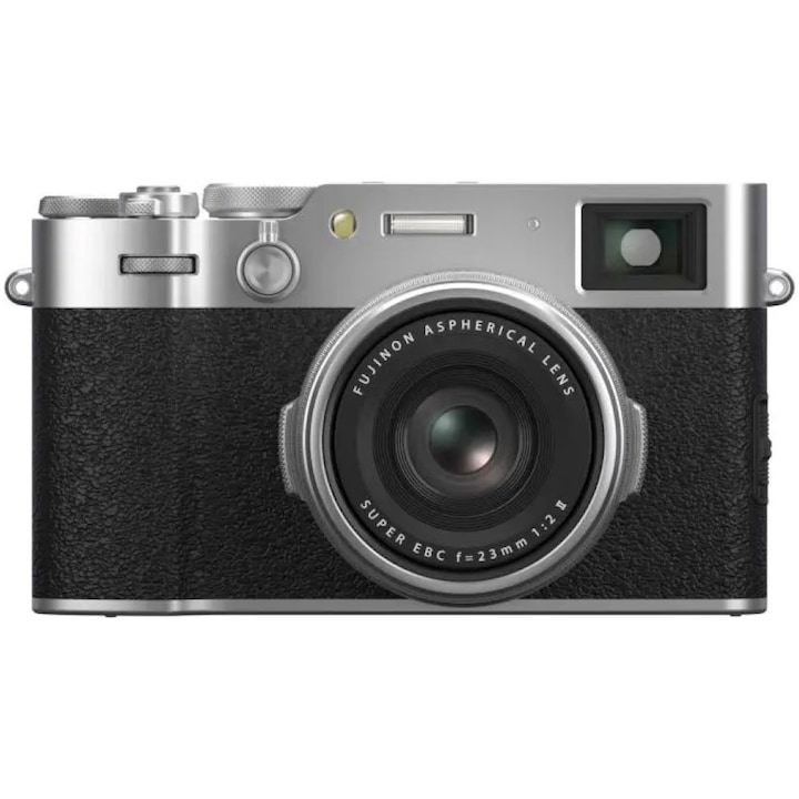 Aparat Foto Compact Fujifilm X100VI, 40.2 MP, 6K, 23mm, F2.0, Silver