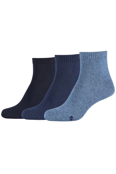 Комплект дамски чорапи, Skechers 3PPK Wm Casual Quarter Socks SK42005-5500, 35-38, тъмносини, 3 бр