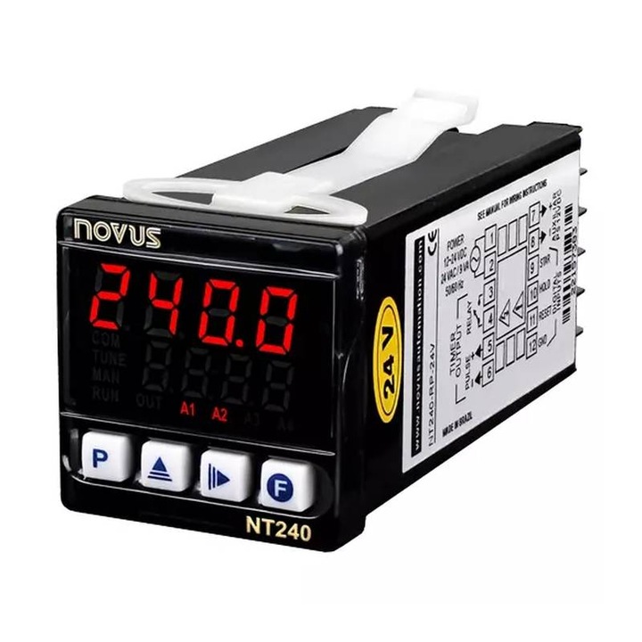 Temporizator Novus N240-PR, 99 sec. - 9999 ore, 12-24V