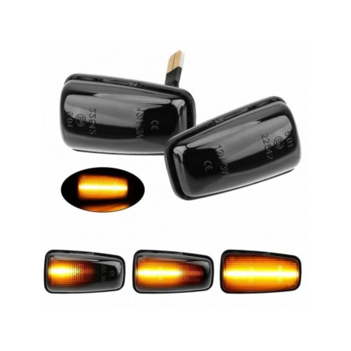 Комплект 2 Динамични странични мигачи за Citroen Xsara, Saxo, Xantia, XM, Berlingo