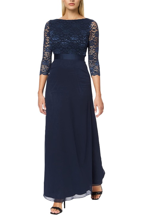 Вечерна рокля с пайети син цвят размер М