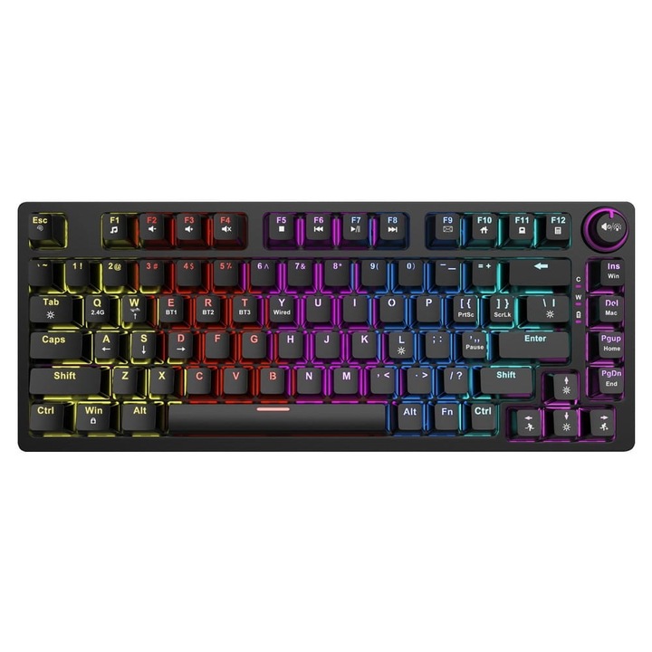 Tastatura Savio Phenix Gateron Red Pro ABS Negru