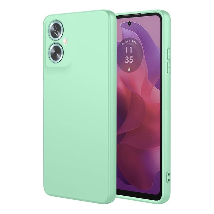 Капак за Oppo A79 5G/OnePlus Nord N30 SE Daden® Silicon SoftFlex, Ultra Slim, Enhanced Protection, Microfiber Interior, Mint Green
