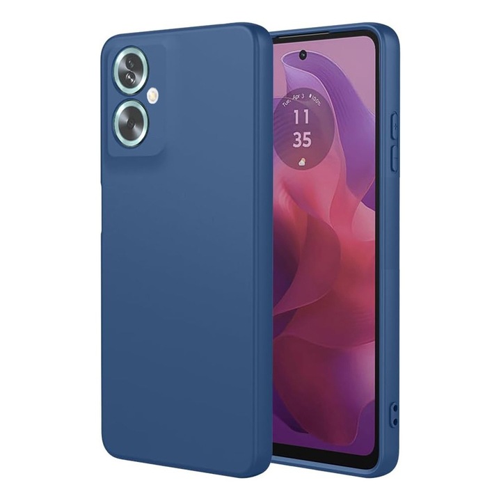 Калъф за Oppo A79 5G/OnePlus Nord N30 SE Daden® Silicon SoftFlex, Ultra Slim, Enhanced Protection, Microfiber Interior, Dark Blue