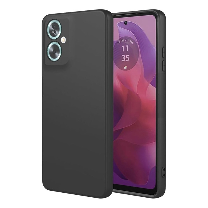 Калъф за Oppo A79 5G/OnePlus Nord N30 SE Daden® Silicon SoftFlex, ултра тънък, повишена защита, вътрешност от микрофибър, черен