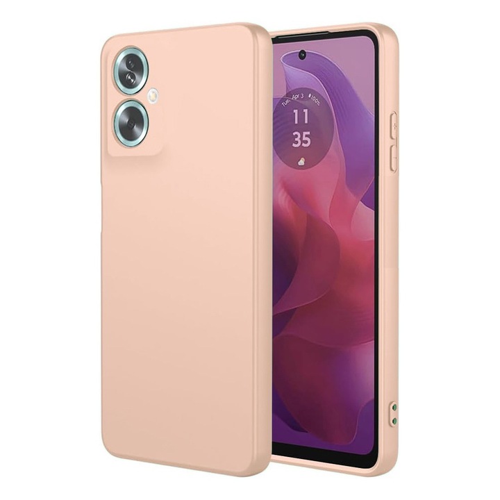 Калъф за Oppo A79 5G/OnePlus Nord N30 SE Daden® Silicone SoftFlex, ултра тънък, повишена защита, вътрешност от микрофибър, пясъчно розов