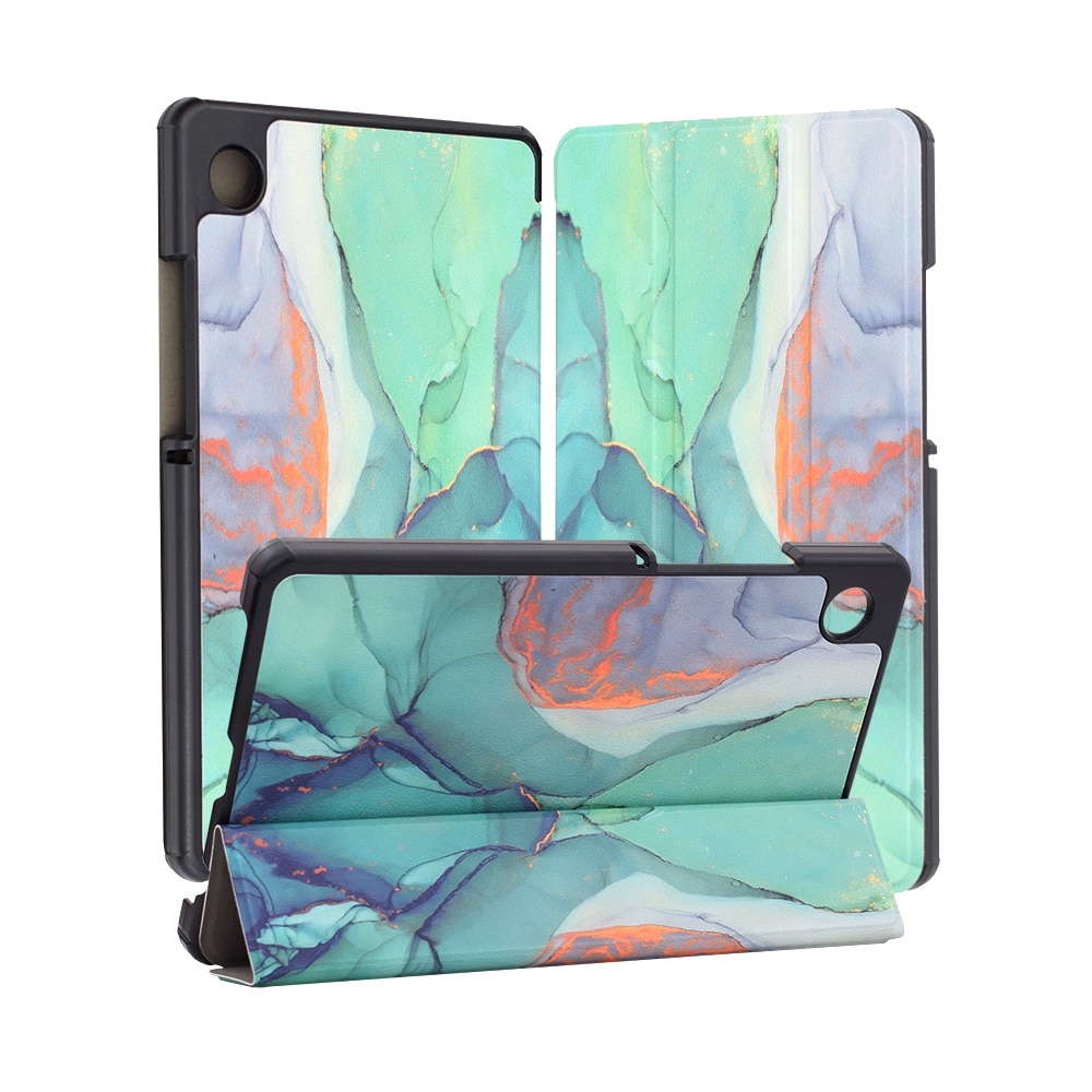 Husa compatibila cu Samsung Galaxy Tab A9, 8.7 inchi, Tip carte, Bounce Comando, Protectie completa, Stand, Green Time