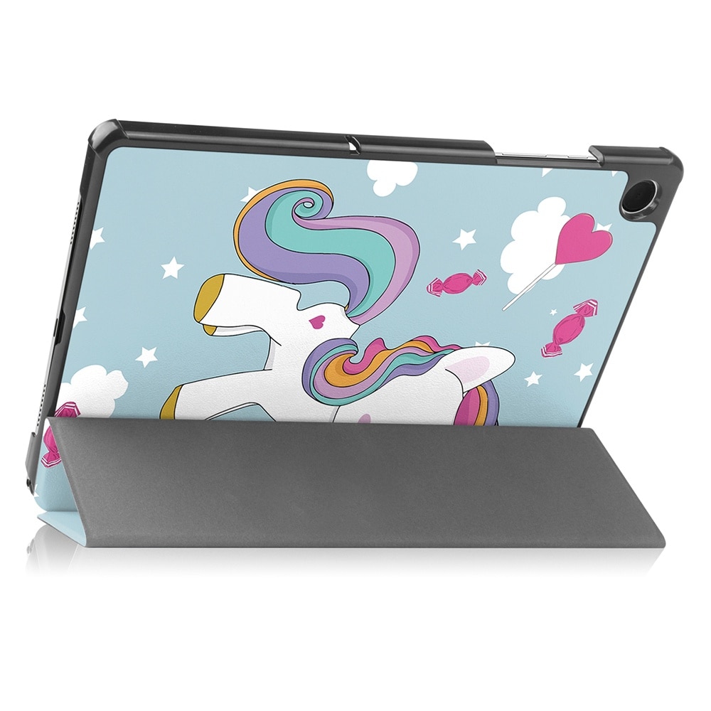 Husa compatibila cu Samsung Galaxy Tab A9 Plus, 11 inchi, Tip carte, Bounce Technology, Functie Wake/ Sleep, Comando Stand, Protectie completa, Unicorn