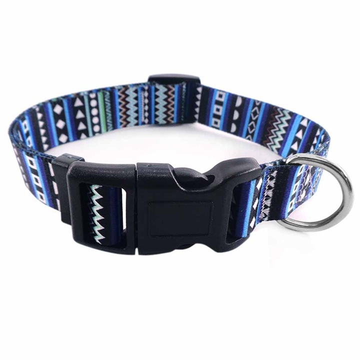 Нашийник за кучета QttvbTna, уникален дизайн, регулируем, издръжлив, многоцветен, за малки и средни кучета