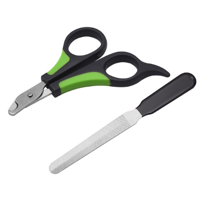 Fogó és körömreszelő készlet QttvbTna, rozsdamentes acél, fekete/zöld