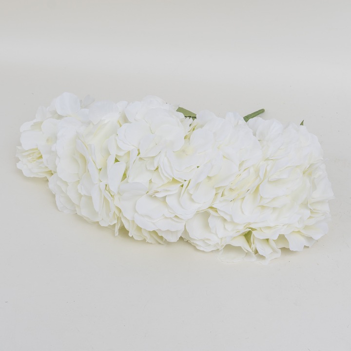 Buchet 6 fire hortensie, culoare crem, H 40 cm, B.S.P. / SL221_1