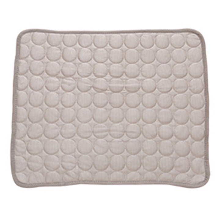 Pat racoritor pentru caini Cozevdnt, gri, 80x50cm, material rezistent la pete