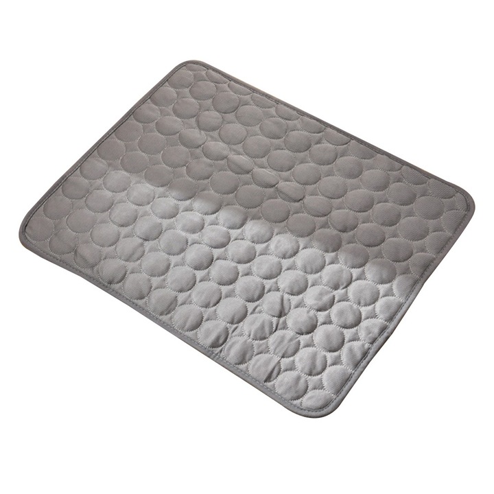 Pat racoritor pentru animale Cozevdnt, gri, 80x50cm, rezistent la pete