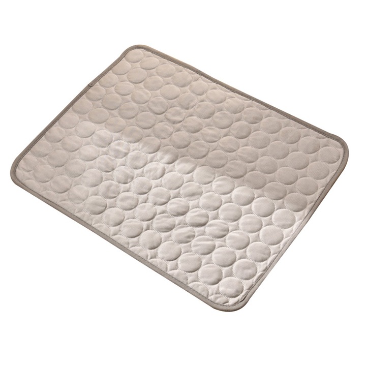 Pat racoritor pentru caini Cozevdnt, gri, 80x50cm, material rezistent la pete, pliabil