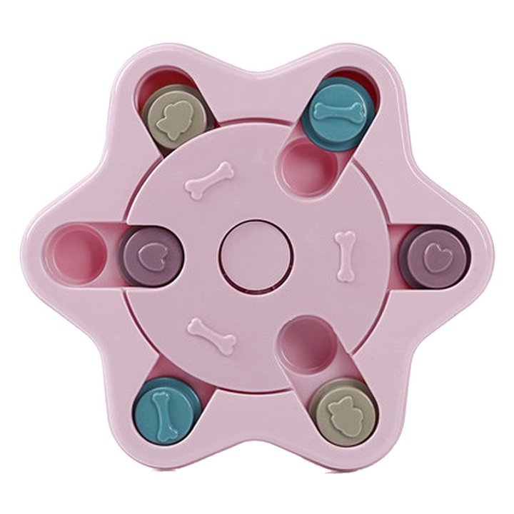 Пъзел играчка за кучета QttvbTna , образователна, розова