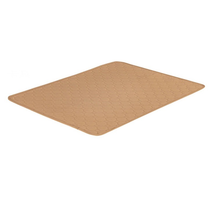 Culcus pentru caini Cozevdnt, bej, 40x50cm, rezistent la pete, lavabil, reutilizabil