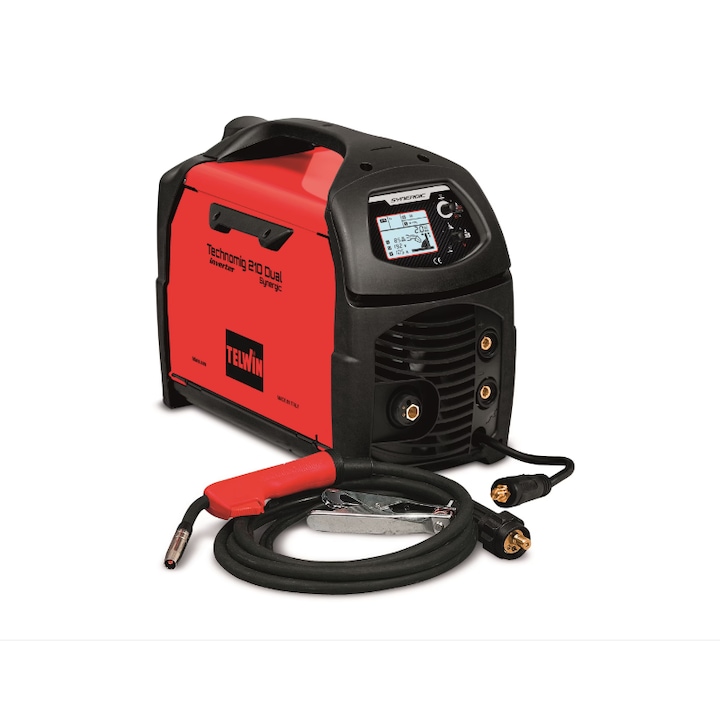 Aparat de sudura tip MMA, MIG MAG, TIG, TELWIN Technomig 210 Dual SYNERGIC