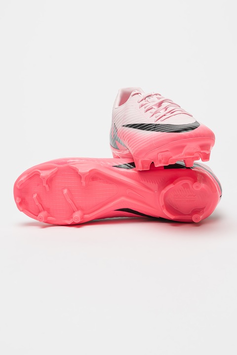 Nike, Pantofi cu crampoane pentru fotbal Zoom Vapor 15 Academy, Alb/Negru/Roz neon