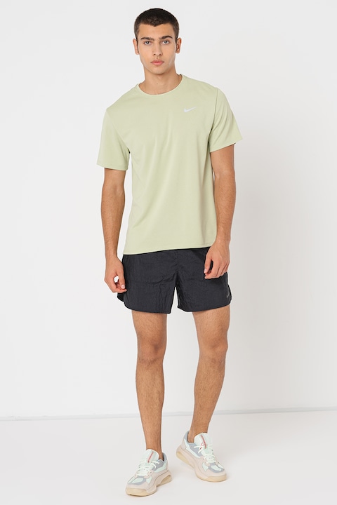 Nike, Tricou cu tehnologie Dri-Fit, pentru alergare UV Miler, Verde pal