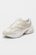 Nike, Pantofi sport AL8 cu garnituri de piele intoarsa si talpa demi-wedge, Alb/Alb murdar