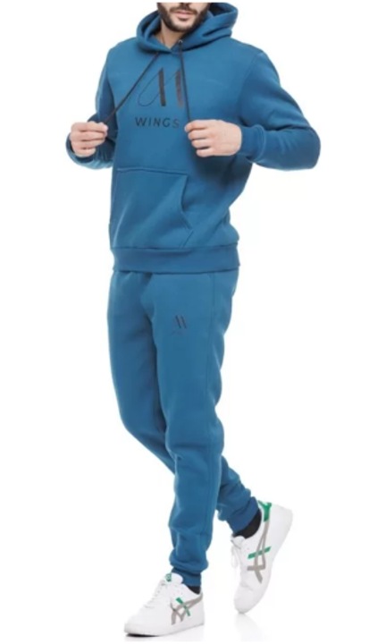 Mъжки спортен екип Wings, 2 части, Син, М