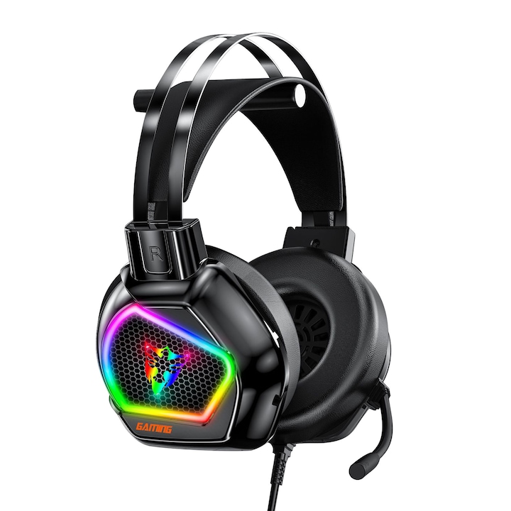 Casti Gaming ONIKUMA T36, Wireless, RGB, Low Latency 40ms, Negru