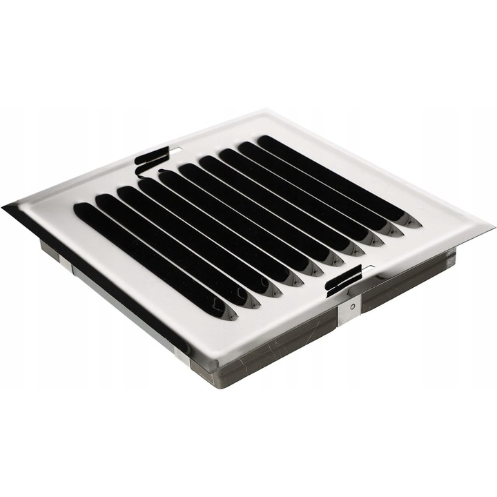 Grila de ventilatie, Kotarbau, metal, 14x14cm, argintiu