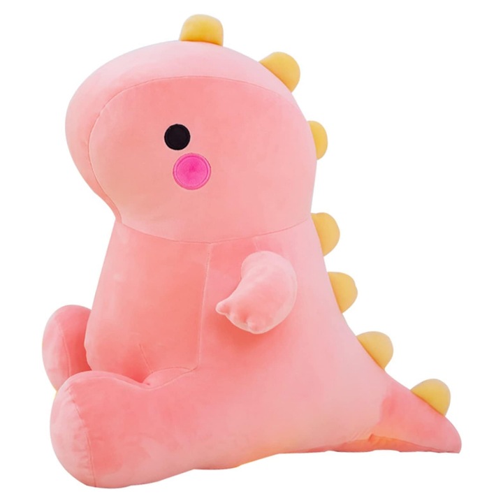 Jucarie de plus, Tyrael-SEA, Model dinozaur gras, Roz, 33cm