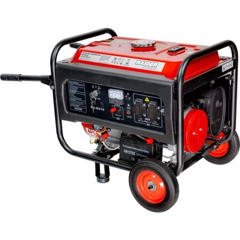 Generator pe benzina 3 kW, Raider, pornire electrica, Monofazat, 4 timpi Generator pe benzina 3 kW, Raider, pornire electrica, Monofazat, 4 timpi