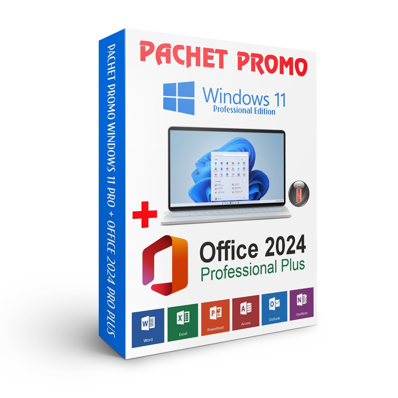 Microsoft® Windows 11 PRO Retail si Office 2024 Pro Plus, Toate