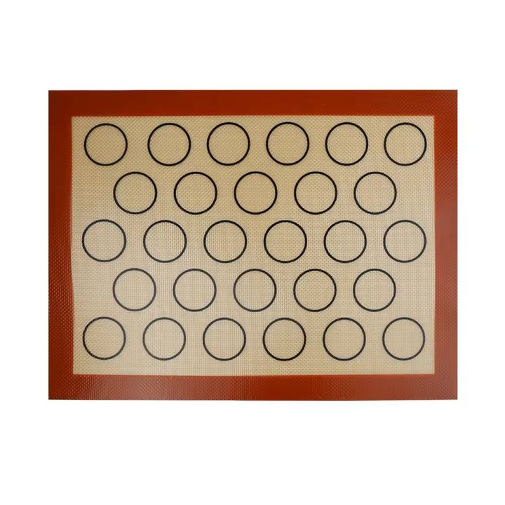 Szilikon szőnyeg sütéshez, Cumparaturescu, 42x30 cm, újrafelhasználható, barna