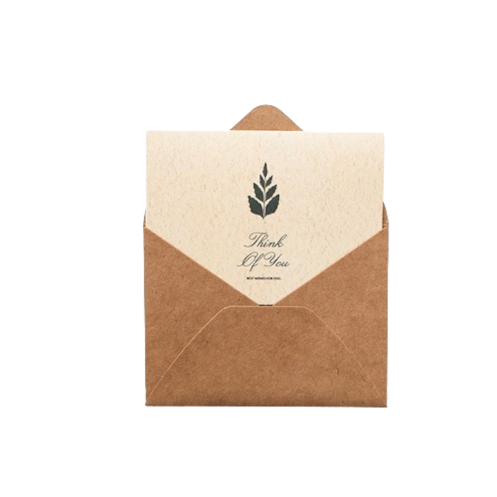 Set felicitare reciclata, texturata, alb, 120x90 mm, cu plic