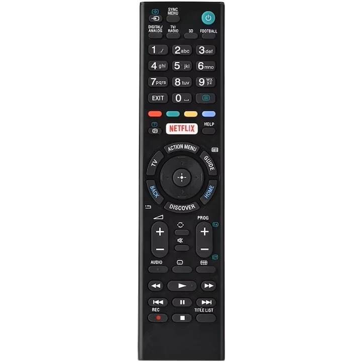 GSC ® универсално дистанционно за Sony Bravia, Smart TV, RMT-TX100D, Без програмиране, 10 м, Черно