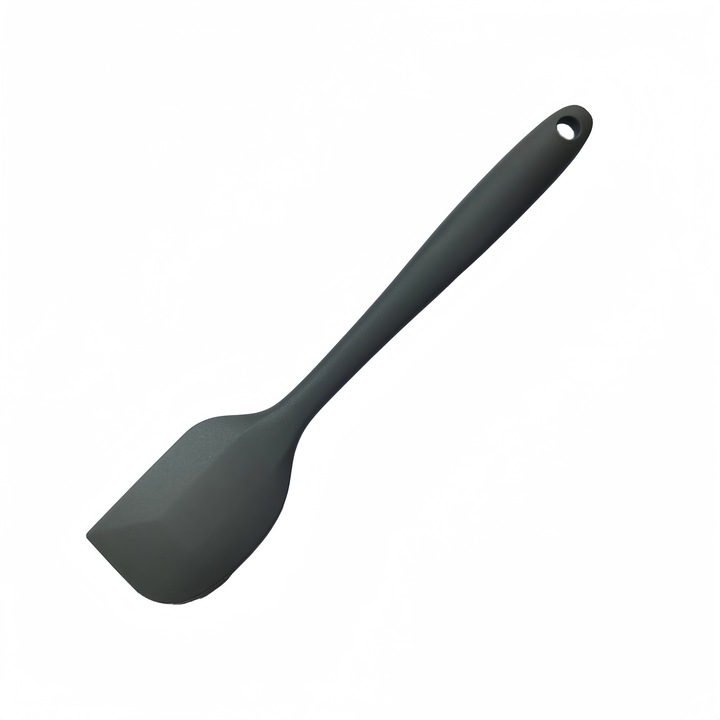 Spatula flexibila TJ POP, silicon, cu agatatoare, gri, 27 cm