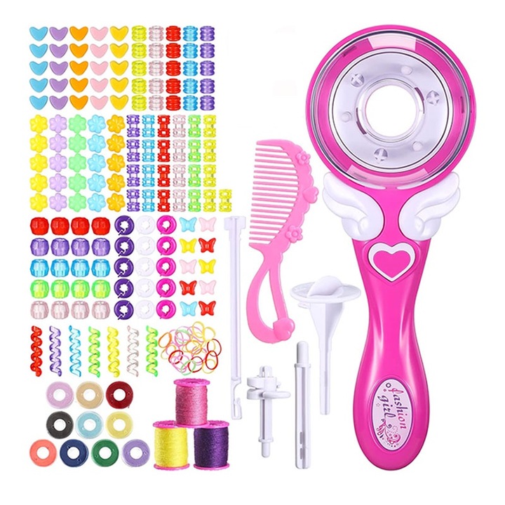 Aparat magic pentru impletit codite si accesorii, Rqiurpn, automat, Multicolor