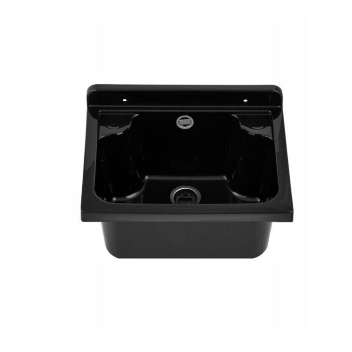 Chiuveta plastic MANTA MINI jgheab spalat exterior gradina garaj atelier negru
