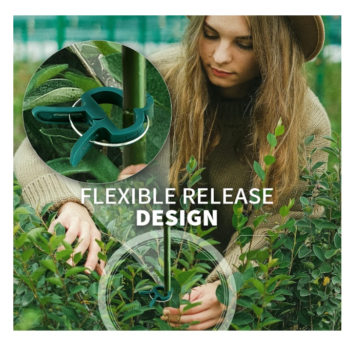 Set 20 Cleme de Fixare pentru Plante, Reutilizabile, Rezistente la ...