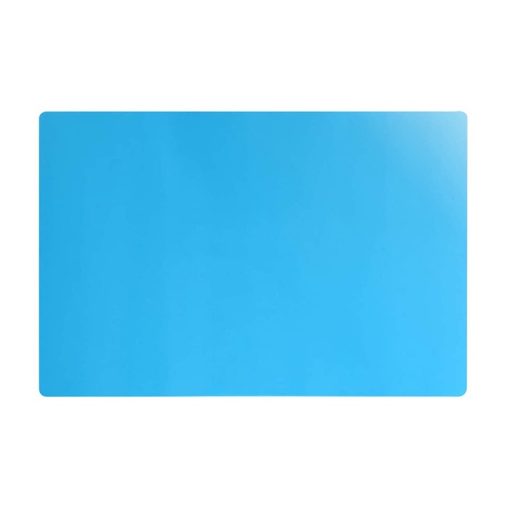 Covoras pentru aluat din silicon, antiderapant, albastru, 40x60cm