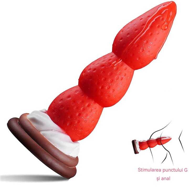 Plug anal mare, FairyKiss, stimulare punct G si anus 2 in 1, jucarie sexuala, Dildo anal, expansiune anala, impermeabil la 10 niveluri, foarte mare 8,07 picioare