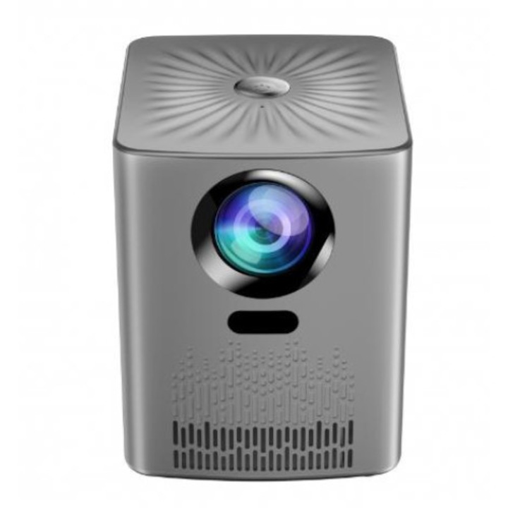 Видео проектор PMIXO, Android 9.0, двубандов WiFi, Bluetooth 5.0, 4K, 8000 lm, сив